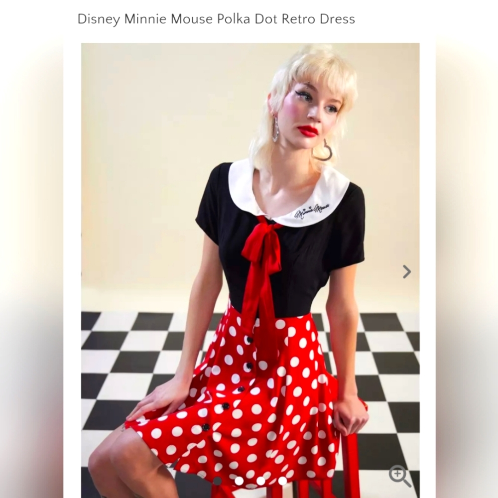 Her Universe Minnie Mouse Peter Pan collar dress size XL NWT